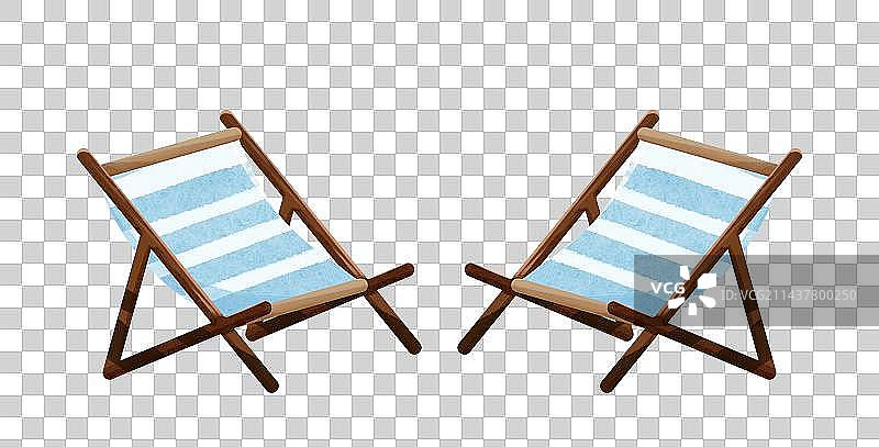 两个沙滩露营椅子图片素材