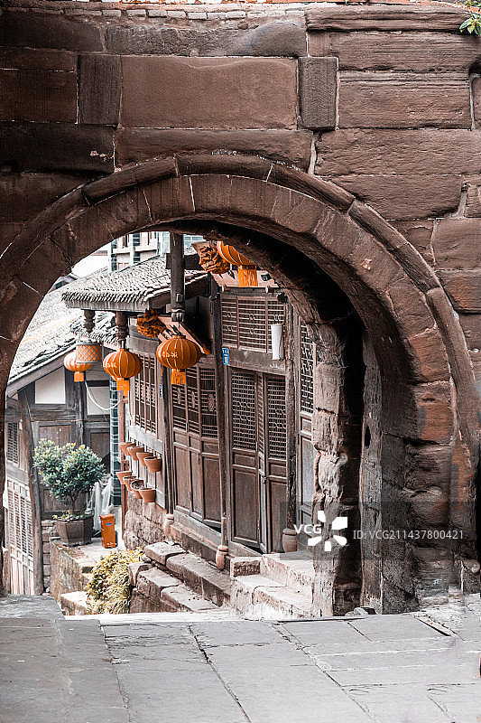 安居古镇老街图片素材