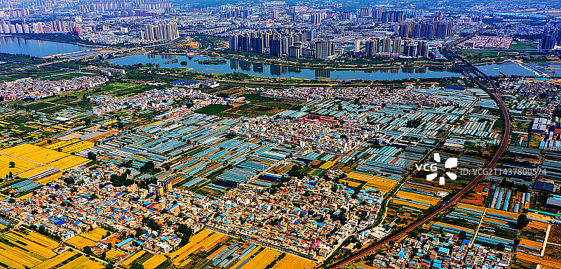 俯瞰洛阳大美城乡图片素材