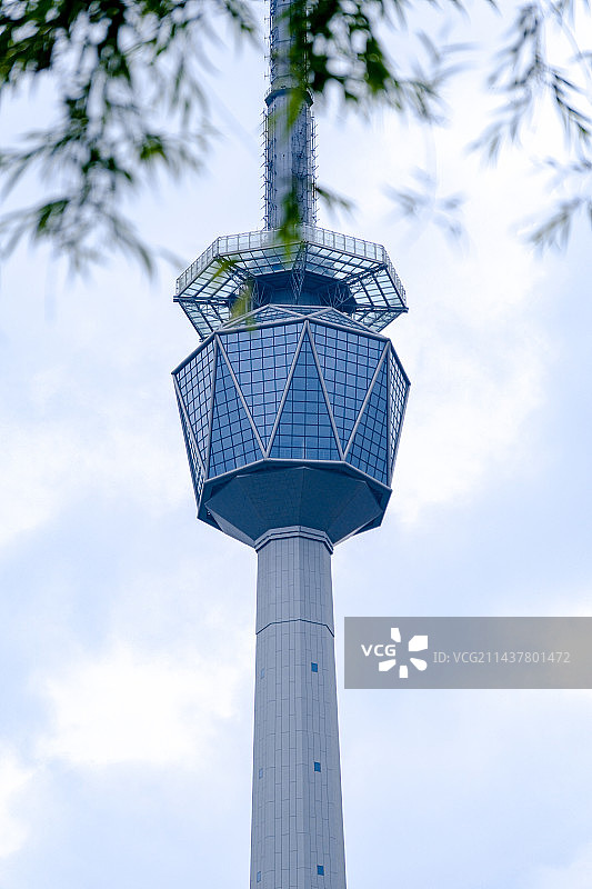 西安的电视塔图片素材