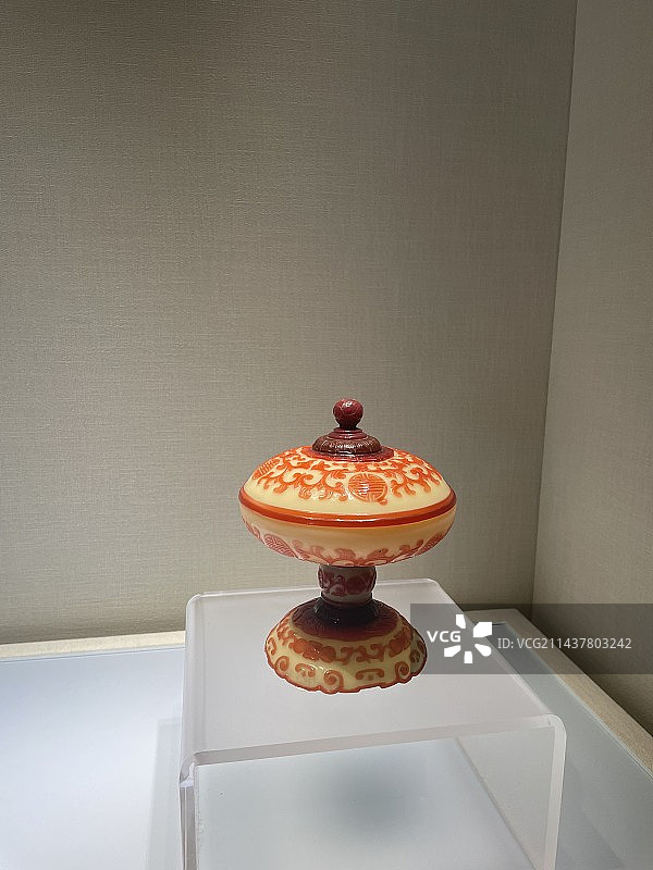 中国清代玻璃制品文物图片素材