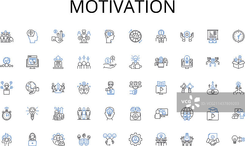 激励线性图标排版图片素材