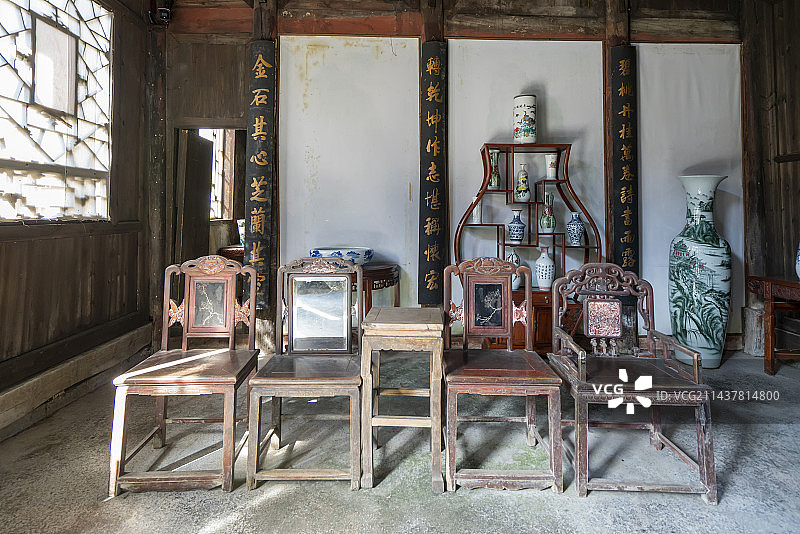 中国明清建筑厅堂图片素材