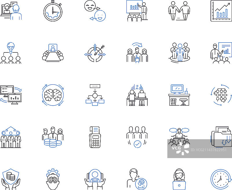 方向线条图标合集图片素材