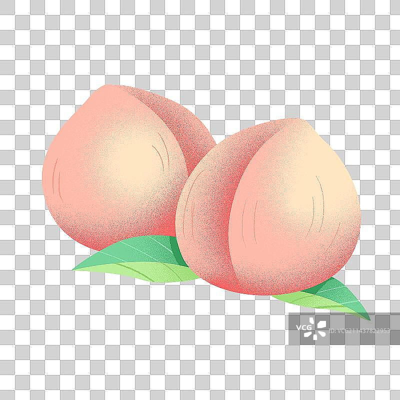 水果桃子插画素材图片素材