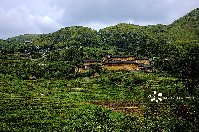 田螺坑 南靖土楼 四菜一汤图片素材