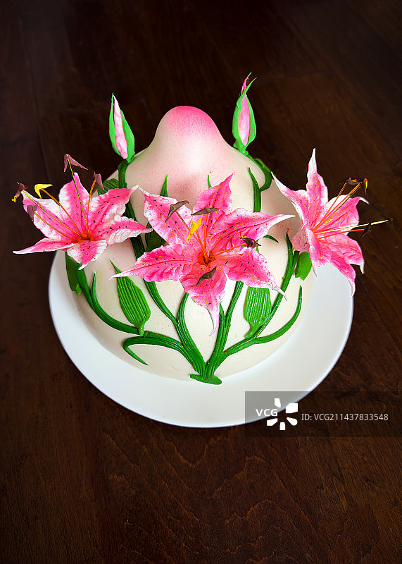 胶东花饽饽，喜馒头“百年好合”，山东传统非物质文化遗产图片素材