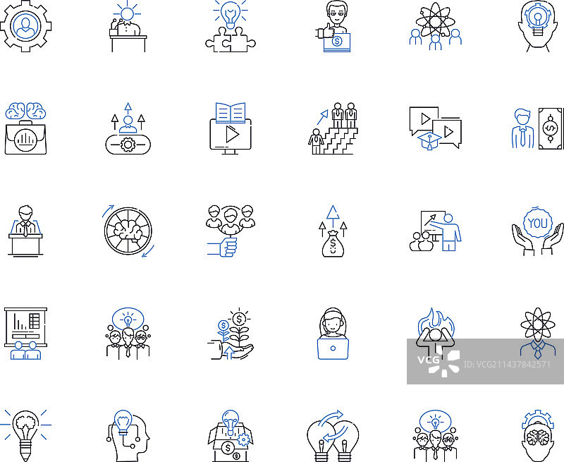 激情线性图标合集：欲望之火图片素材