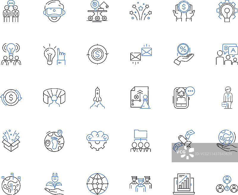 发展系列图标图片素材