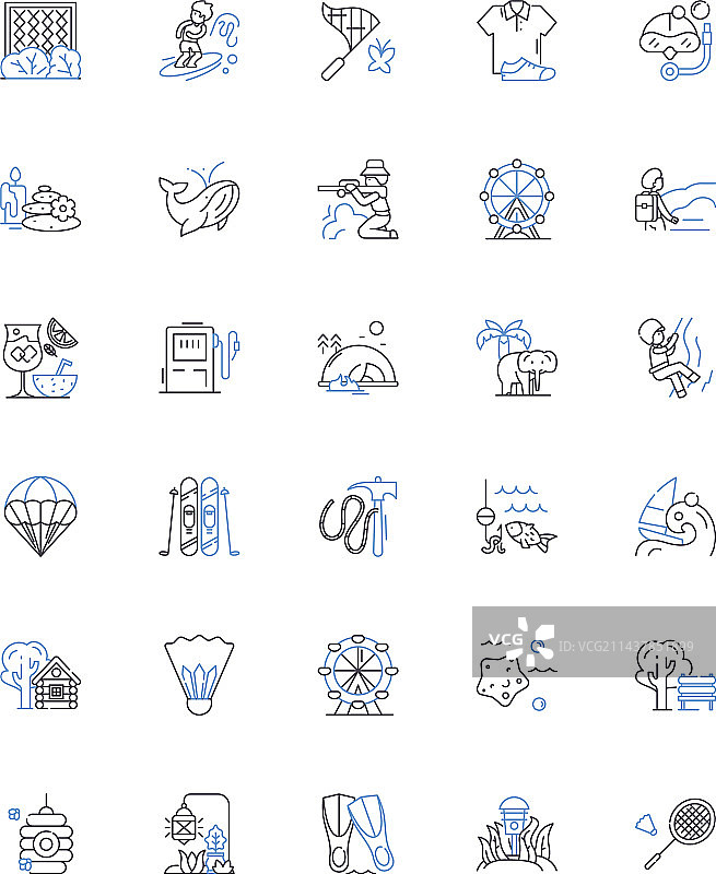 道路旅程线路图标合集图片素材