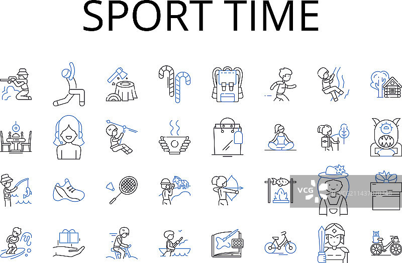 运动时间线图标合集：消遣图片素材