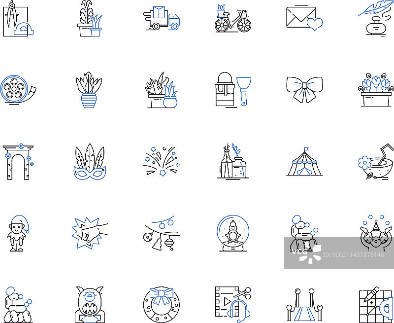 创新理念创意线性图标合集图片素材