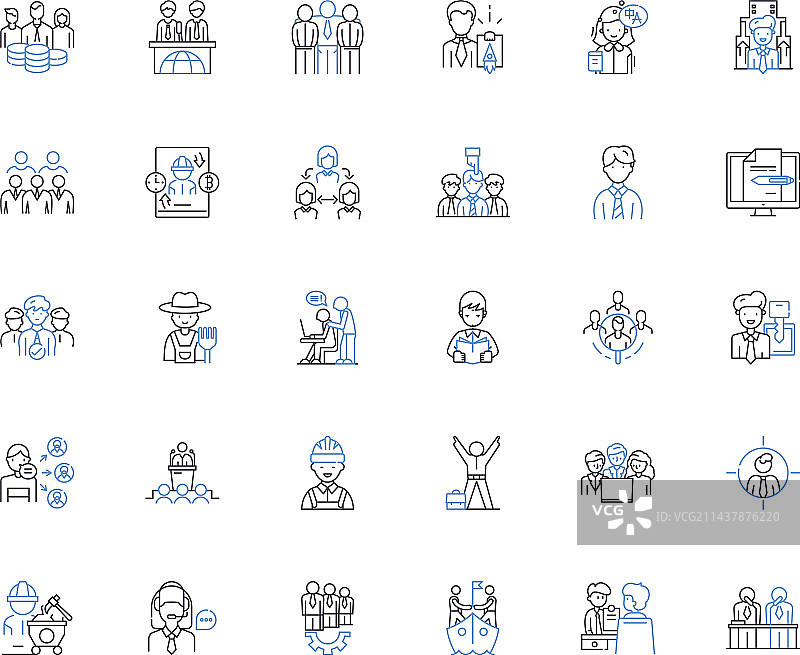 求职招聘图标合集图片素材