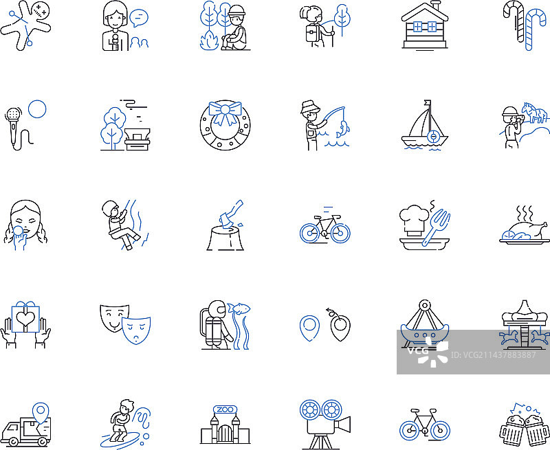 抑郁症线条图标图片素材