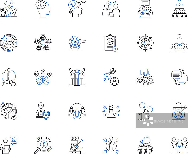 控制中心线性图标合集图片素材