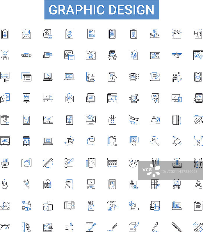 图形设计大纲图标集合图形图片素材