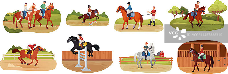 马术教练指导骑马课程图片素材