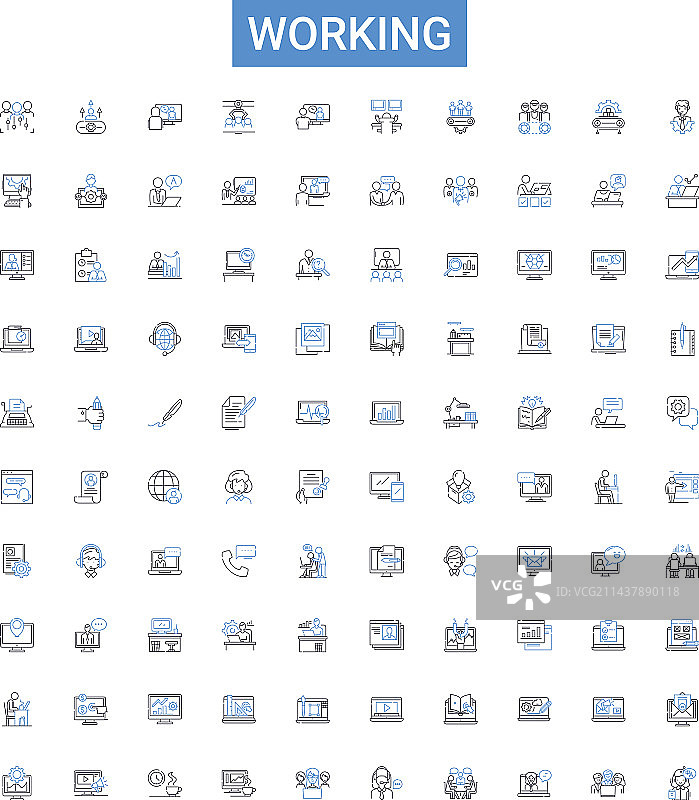工作流程图标合集图片素材