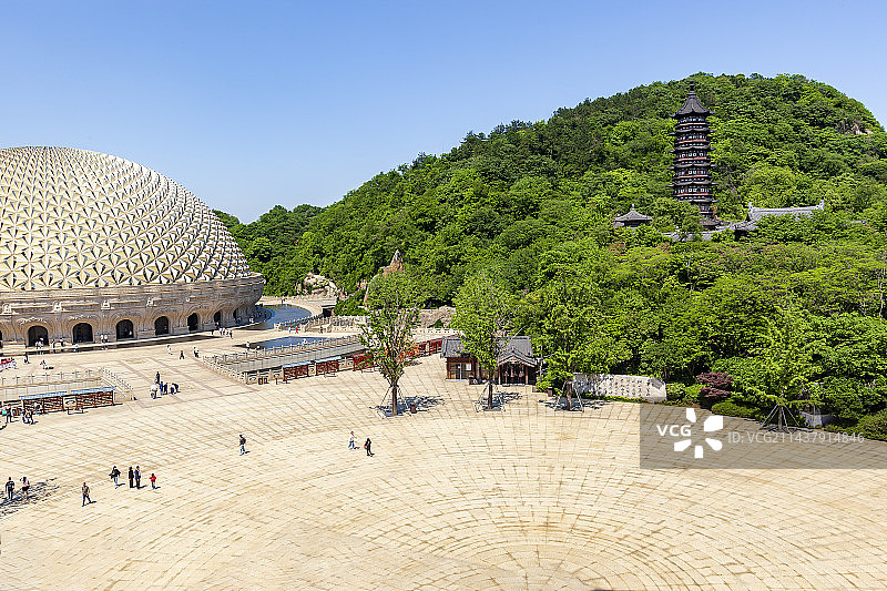 牛首山佛顶宫与弘觉寺塔图片素材