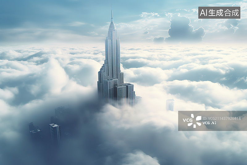 【AI数字艺术】科幻城市图片素材