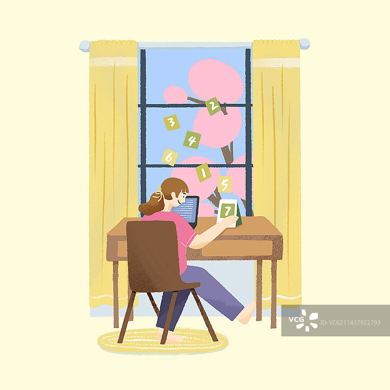 小日常4-居家办公图片素材