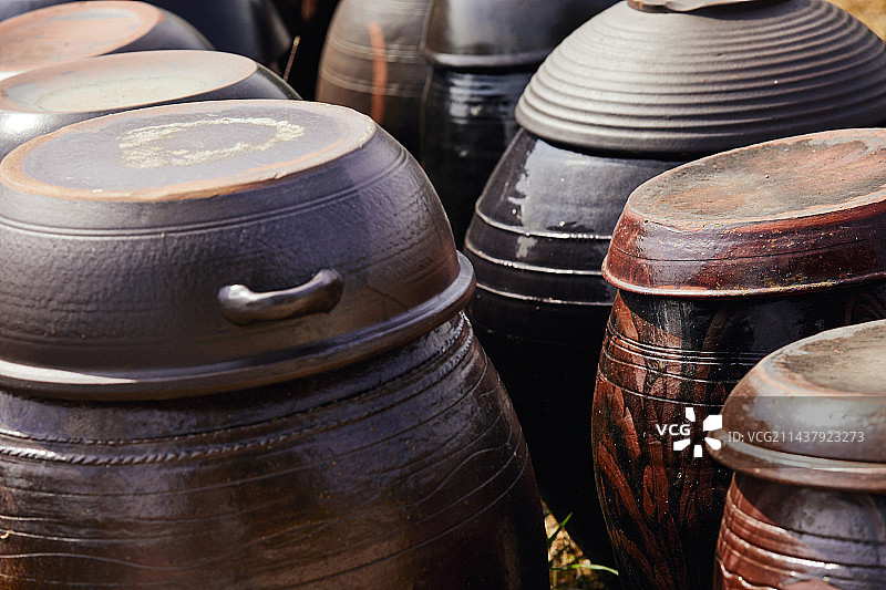酱缸，罐子，韩国文化图片素材