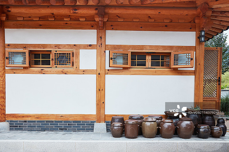 韩屋、韩国文化、酱缸图片素材