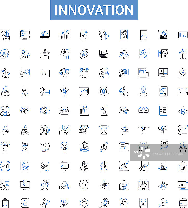 创新线框图标合集图片素材