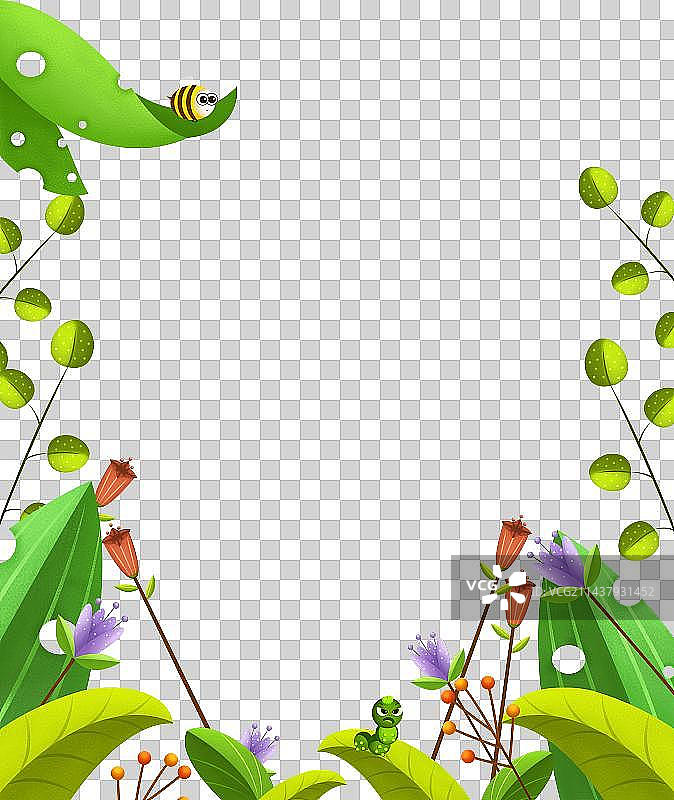 原创手植物背景免扣元素图片素材