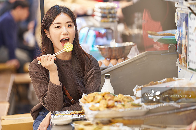 韩国广藏市场青年地标图片素材