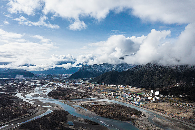 西藏自治区林芝市巴宜区八一镇图片素材