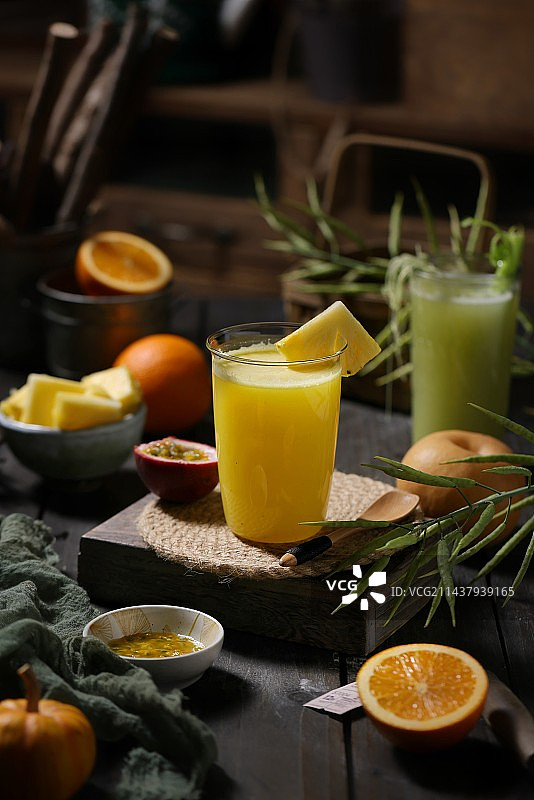 菠萝汁图片素材