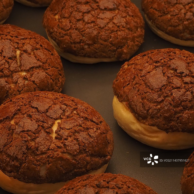 桌上甜点的特写镜头图片素材