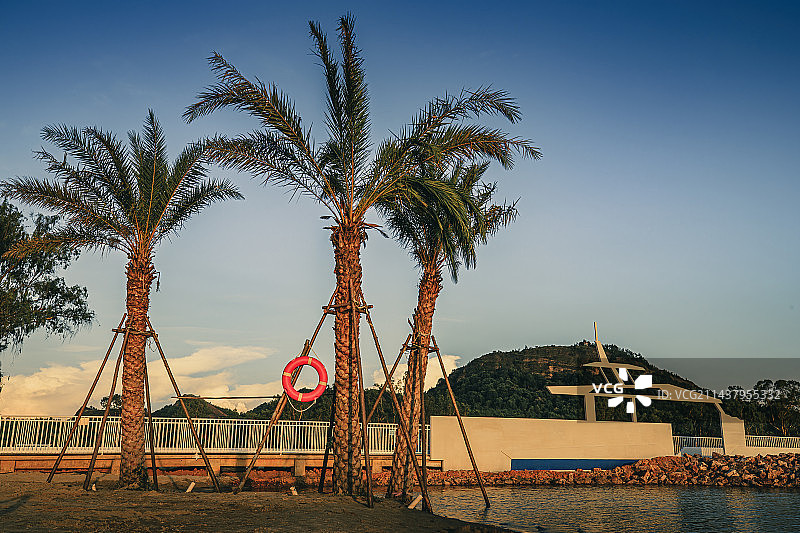 白鹤湖一角图片素材