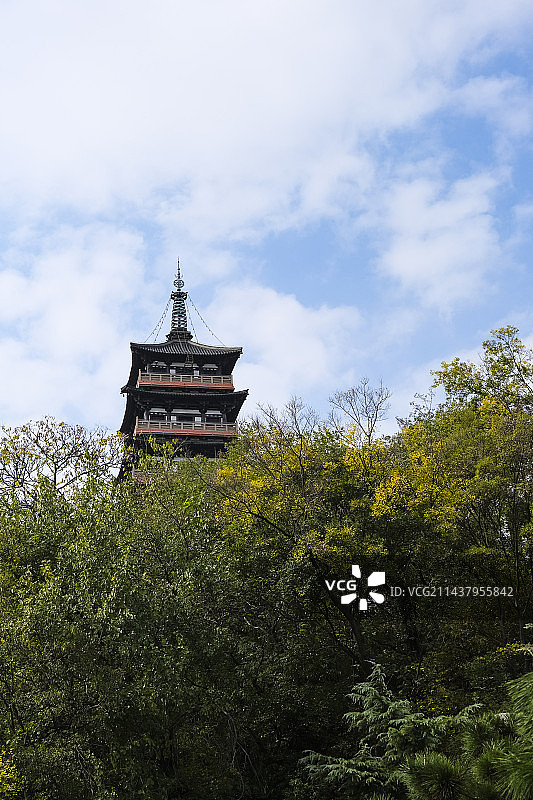 江苏省扬州市瘦西湖景区秋天美景图片素材