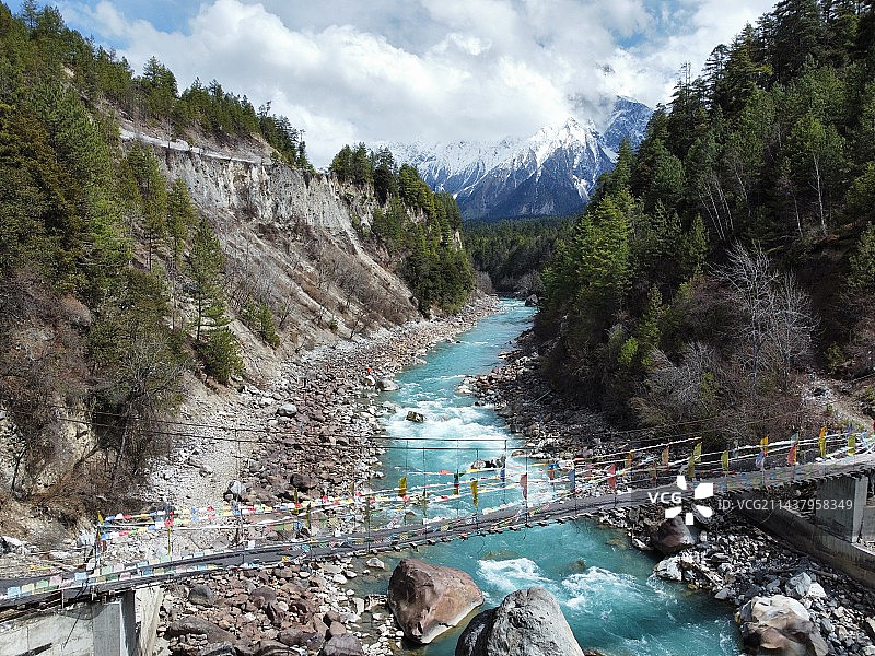 岗日嘎布藏布河图片素材