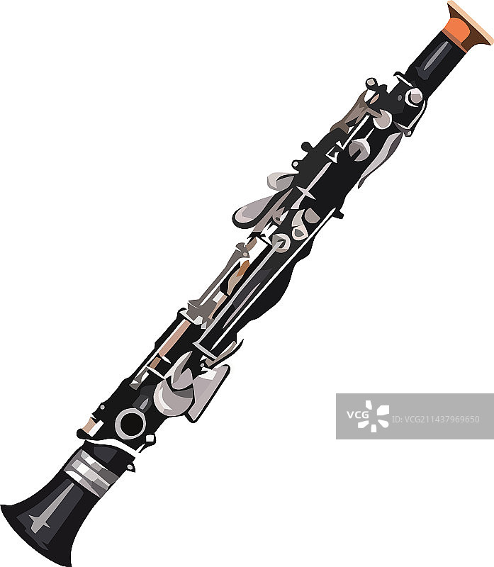 单簧管和铜管乐器图片素材