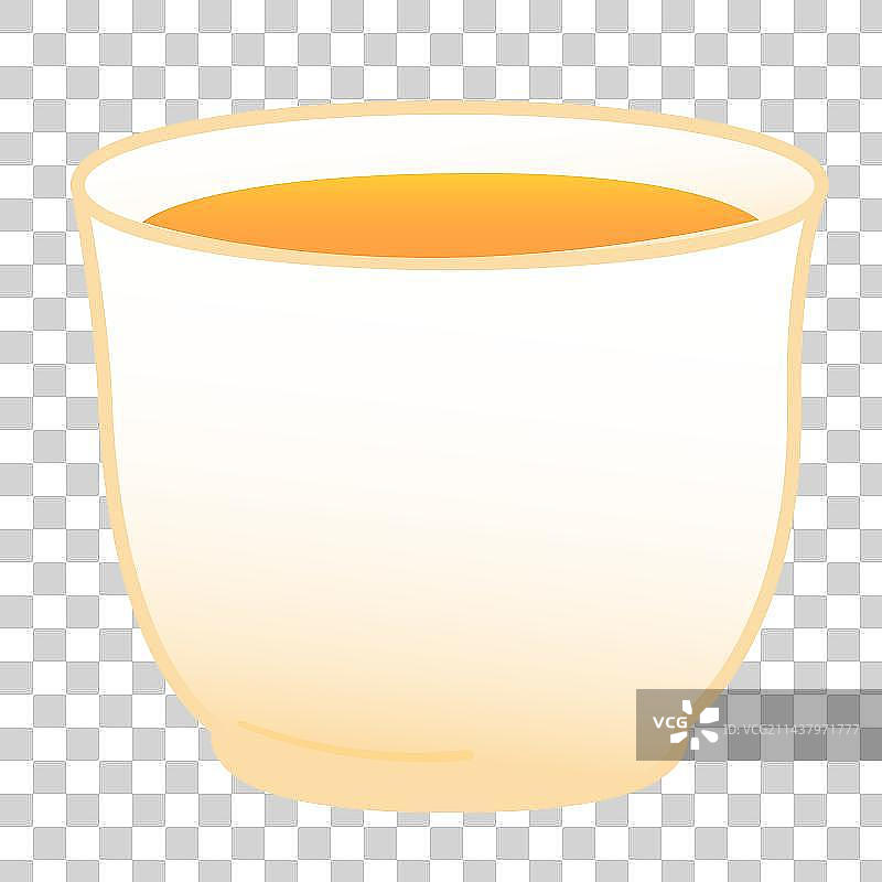 装满黄酒的酒杯矢量插画元素图片素材