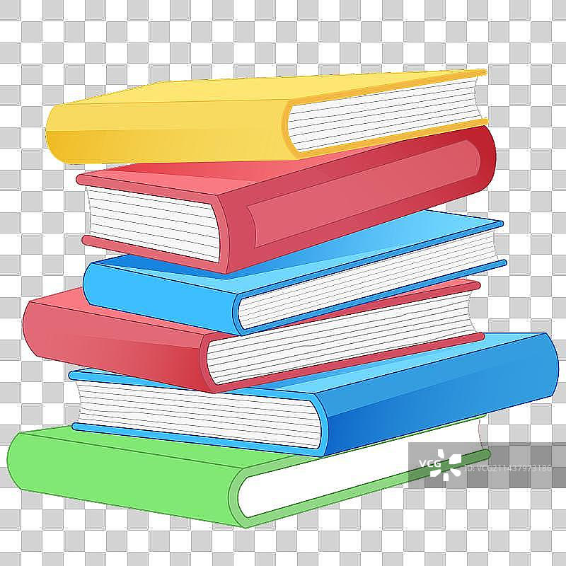 透明背景下的书特写镜头图片素材