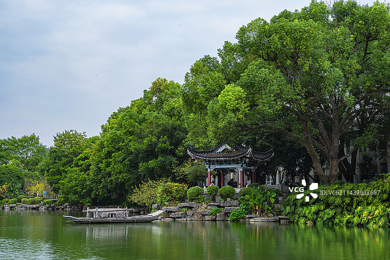广西桂林两江四湖榕湖风光图片素材
