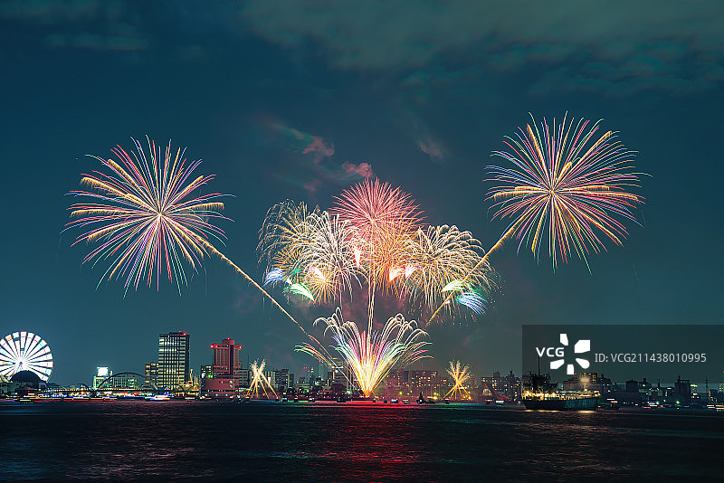 2023年名古屋花火大会组图一图片素材