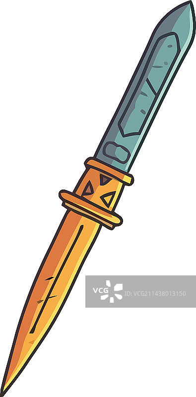 古代战争的锋利钢制刀刃武器图片素材