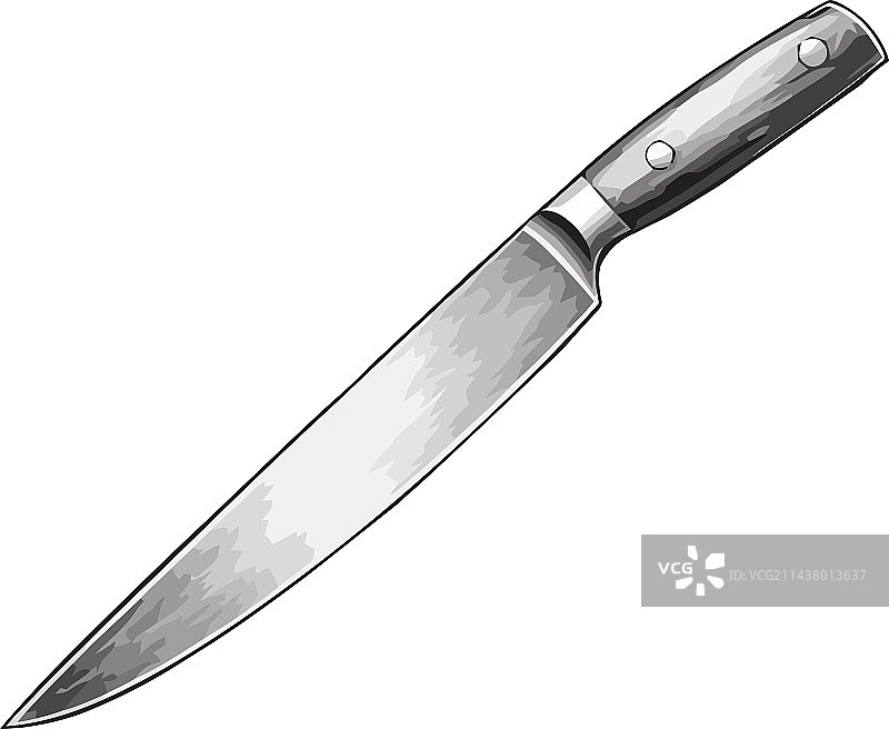 锋利的钢制刀刃金属手柄危险武器图片素材