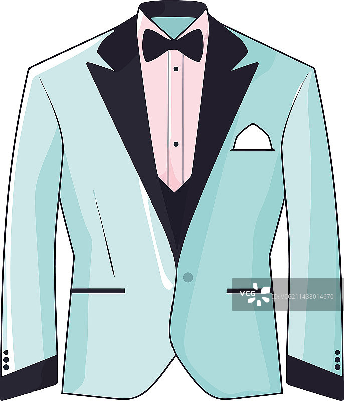 穿着蓝色西装和领带的优雅商务男人图片素材