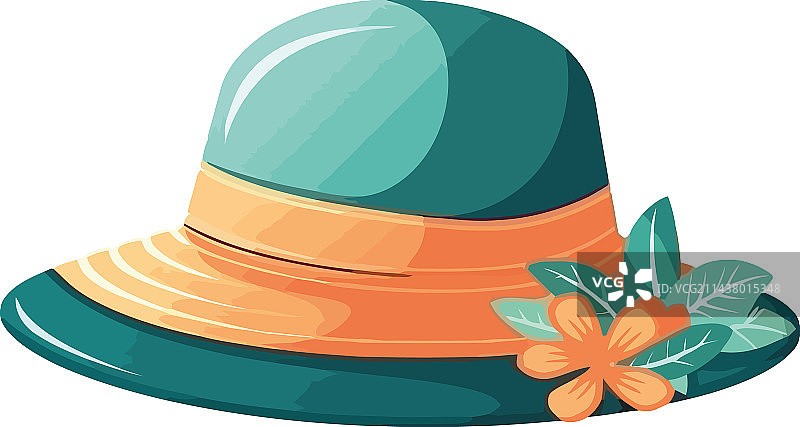 优雅沙滩帽图片素材