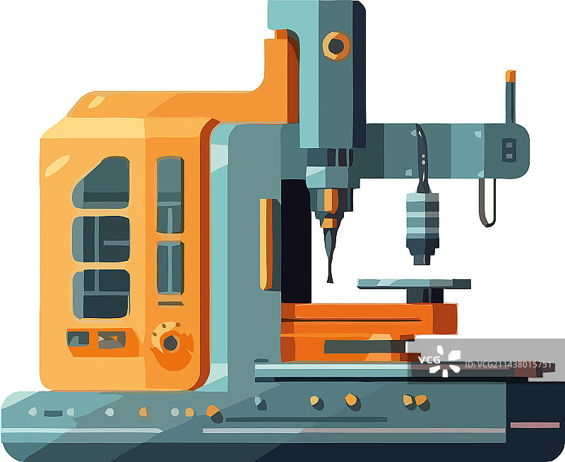 现代机械技术钢材切割图片素材