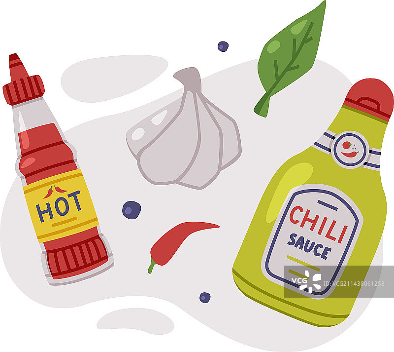 瓶装香辣辣椒酱图片素材