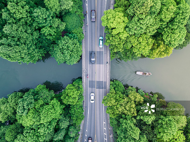 森林水路道图片素材