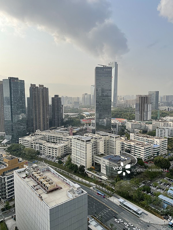 航拍深圳南山区一角图片素材
