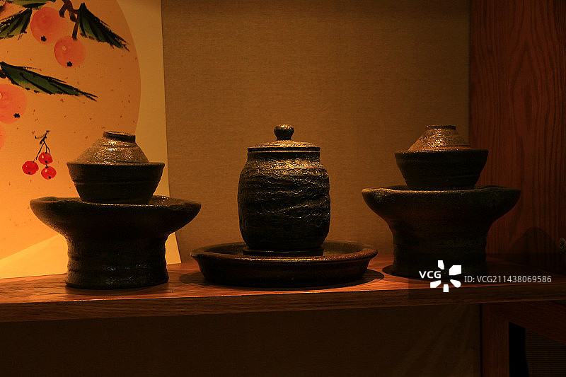 唐朝风格的茶具图片素材